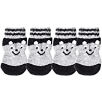 Gazechimp 4 Pcs Calcetines de Suela Goma de Mascotas Inferiores Antideslizantes Accesorios Perro Gato Animales Domestico…